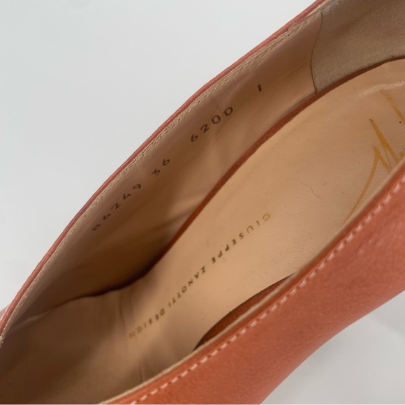 Giuseppe Zanotti Light Brown Leather Italian Wooden Heel Pumps - Picture 8 of 15